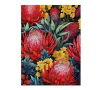 Jigsaw Puzzles for Adults 52x38cm/1000pcs Australian Native Flowers Puzzle for Adults Relaxing Games Stress Reliever Help The Brain Exercise 52x38cm/1000pcs