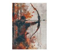 Jigsaw Puzzles for Adults 52x38cm/1000pcs Autumn Archers Aim Puzzles for Adults Relaxing Games Improve Memory Gifts for Friends And Family 52x38cm/1000pcs