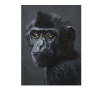 Jigsaw Puzzles for Adults 52x38cm/1000pcs Black Monkey Portrait Jigsaw Puzzle Toy Wall Decor Difficult Challenge Deal As Gifts for The Whole Family 52x38cm/1000pcs