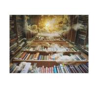 Jigsaw Puzzles for Adults 52x38cm/1000pcs Books to Heaven A Celestial Reading Journey Puzzle for Adults Relax Games Difficult Hard Gifts for Friends And Family 52x38cm/1000pcs