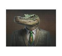 Jigsaw Puzzles for Adults 52x38cm/1000pcs Business Crocodile The Ultimate Entrepreneur Adult Jigsaw Family Games Pattern Assembly Deal As Gifts for The Whole Family 52x38cm/1000pcs
