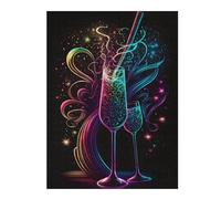 Jigsaw Puzzles for Adults 52x38cm/1000pcs Cellebration Champagne Jigsaw for Adults DIY Toys Analysis And Logic Great Gift for Gaming 52x38cm/1000pcs