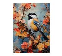 Jigsaw Puzzles for Adults 52x38cm/1000pcs Chickadee Bird Puzzle for Adults Relaxing Games Perfect Decoration for Birthday, Chrismas 52x38cm/1000pcs