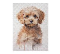 Jigsaw Puzzles for Adults 52x38cm/1000pcs Cockapoo Portrait Jigsaw for Adults Brain Teaser Game A Work of Art Birthday Present, Gifts, 52x38cm/1000pcs