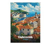 Jigsaw Puzzles for Adults 52x38cm/1000pcs Dubrovnik, Croatia Travel Jigsaw Puzzle Toy Wall Decor Difficult Challenge Deal As Gifts for The Whole Family 52x38cm/1000pcs