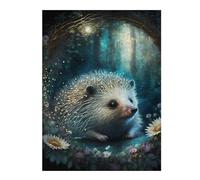 Jigsaw Puzzles for Adults 52x38cm/1000pcs Enchanted Forest Hedgehog Jigsaw for Adults Toy Wall Decor Presents for Women Great Gift for Gaming 52x38cm/1000pcs