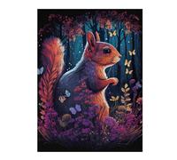 Jigsaw Puzzles for Adults 52x38cm/1000pcs Enchanted Forest Squirrel Adult Puzzles Relaxing Games Hand Speed Race Gifts for Friends And Family 52x38cm/1000pcs