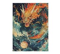 Jigsaw Puzzles for Adults 52x38cm/1000pcs Ethereal Dragon Surge Jigsaw for Adults DIY Toys Analysis And Logic Great Gift for Gaming 52x38cm/1000pcs