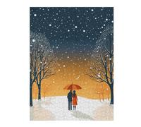 Jigsaw Puzzles for Adults 52x38cm/1000pcs Falling Love Snow Puzzle for Adults Relaxing Games Perfect Decoration for Birthday, Chrismas 52x38cm/1000pcs