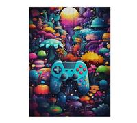 Jigsaw Puzzles for Adults 52x38cm/1000pcs Fantasy Mushroom Forest with Controller Jigsaw Toy Wall Decor Difficult Hard Deal As Gifts for The Whole Family 52x38cm/1000pcs