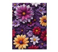 Jigsaw Puzzles for Adults 52x38cm/1000pcs Flower Wallpaper Vector Adult Puzzles Relaxing Games Hand Speed Race Gifts for Friends And Family 52x38cm/1000pcs