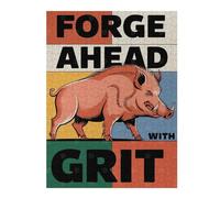 Jigsaw Puzzles for Adults 52x38cm/1000pcs Forge Ahead With Grit Wild Boar Illustration Adult Puzzles Hands-on Game Stress Reliever Fun at Home Activities, 52x38cm/1000pcs