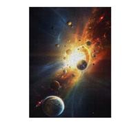 Jigsaw Puzzles for Adults 52x38cm/1000pcs Galactic Collision Planets in Motion Jigsaw Puzzle Toy Wall Decor Difficult Challenge Deal As Gifts for The Whole Family 52x38cm/1000pcs