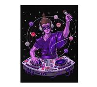 Jigsaw Puzzles for Adults 52x38cm/1000pcs Galactic DJ Jigsaws for Adults Relaxing Games Difficult Challenge Christmas Birthday Gifts 52x38cm/1000pcs