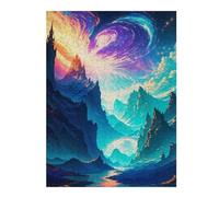 Jigsaw Puzzles for Adults 52x38cm/1000pcs Galactic Fantasy Landscape Jigsaw Toy Wall Decor Difficult Hard Deal As Gifts for The Whole Family 52x38cm/1000pcs