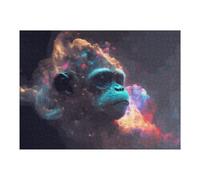 Jigsaw Puzzles for Adults 52x38cm/1000pcs Galactic Gorilla Cosmic Portrait -1 Puzzle for Adults Relax Games Difficult Hard Gifts for Friends And Family 52x38cm/1000pcs