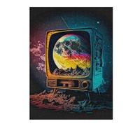 Jigsaw Puzzles for Adults 52x38cm/1000pcs Galactic Television Dreamscape Jigsaw Toy Wall Decor Difficult Hard Deal As Gifts for The Whole Family 52x38cm/1000pcs