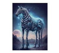 Jigsaw Puzzles for Adults 52x38cm/1000pcs Galactic Zebra A Cosmic Wonder Adult Puzzles Relaxing Games Hand Speed Race Gifts for Friends And Family 52x38cm/1000pcs