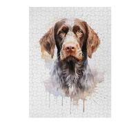 Jigsaw Puzzles for Adults 52x38cm/1000pcs German Wirehaired Pointer Jigsaw for Adults Brain Teaser Game A Work of Art Birthday Present, Gifts, 52x38cm/1000pcs