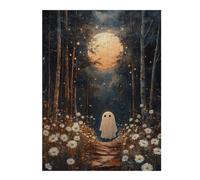 Jigsaw Puzzles for Adults 52x38cm/1000pcs Ghost in The Forest Jigsaw for Adults DIY Toys Analysis And Logic Great Gift for Gaming 52x38cm/1000pcs
