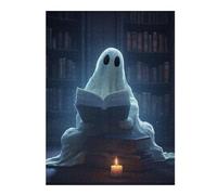 Jigsaw Puzzles for Adults 52x38cm/1000pcs Ghost in The Library Jigsaw Puzzle DIY Toys Enhance Memory Gifts for Friends And Family 52x38cm/1000pcs