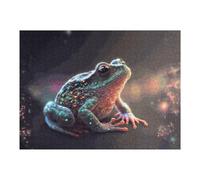 Jigsaw Puzzles for Adults 52x38cm/1000pcs Glowing Fantasy Frog Artwork Jigsaws for Adults Fun Games Perfect Decoration Challenging To Complete 52x38cm/1000pcs