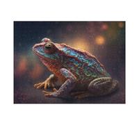 Jigsaw Puzzles for Adults 52x38cm/1000pcs Glowing Fantasy Frog Jigsaw Toy Wall Decor Difficult Hard Deal As Gifts for The Whole Family 52x38cm/1000pcs