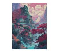 Jigsaw Puzzles for Adults 52x38cm/1000pcs Heavenly Village 1 Jigsaw for Adults Relax Games For Family Fun Christmas Birthday Gifts 52x38cm/1000pcs