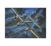 Jigsaw Puzzles for Adults 52x38cm/1000pcs Heinkel He219 Night Duel Puzzles for Adults Brain Teaser Game Wall Art Educational Challenge 52x38cm/1000pcs