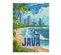 Jigsaw Puzzles for Adults 52x38cm/1000pcs Java Island Indonesia Puzzle for Adults Relax Games Difficult Hard Gifts for Friends And Family 52x38cm/1000pcs