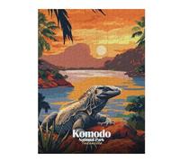 Jigsaw Puzzles for Adults 52x38cm/1000pcs Komodo National Park, Indonesia Jigsaw Puzzle Hands-on Game Difficult Challenge Gifts for Friends And Family 52x38cm/1000pcs