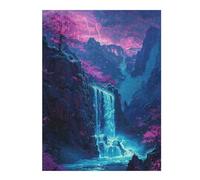 Jigsaw Puzzles for Adults 52x38cm/1000pcs Magical Mountain Waterfall Jigsaw for Adults DIY Toys Analysis And Logic Great Gift for Gaming 52x38cm/1000pcs