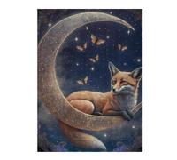 Jigsaw Puzzles for Adults 52x38cm/1000pcs Moonlit Fox Dreams -1 Jigsaw Toy Wall Decor Difficult Hard Deal As Gifts for The Whole Family 52x38cm/1000pcs