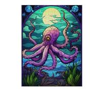 Jigsaw Puzzles for Adults 52x38cm/1000pcs Octopus Magic The Sea Jigsaw Relaxing Games Analysis And Logic Unique Birthday And Xmas Gifts 52x38cm/1000pcs