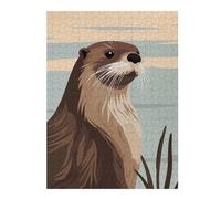 Jigsaw Puzzles for Adults 52x38cm/1000pcs Otter Portrait Jigsaw Relaxing Games Analysis And Logic Unique Birthday And Xmas Gifts 52x38cm/1000pcs