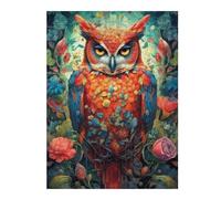 Jigsaw Puzzles for Adults 52x38cm/1000pcs Owl Ornament Portrait 1 Puzzle for Adults Brain Teaser Game Precision Cutting Great Gift for Gaming 52x38cm/1000pcs