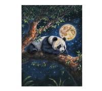 Jigsaw Puzzles for Adults 52x38cm/1000pcs Panda Under Moonlight Adult Jigsaw Puzzle Relaxing Games Analysis And Logic Fun Activities at Home 52x38cm/1000pcs