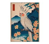 Jigsaw Puzzles for Adults 52x38cm/1000pcs Parrot Bird Japanese Art Adult Jigsaw Puzzle Brain Teaser Game A Work of Art Challenging To Complete 52x38cm/1000pcs