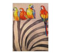 Jigsaw Puzzles for Adults 52x38cm/1000pcs Parrots on Zebra Puzzles for Adults Fun Games Difficult Challenge Unique Birthday And Xmas Gifts 52x38cm/1000pcs