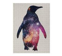 Jigsaw Puzzles for Adults 52x38cm/1000pcs Penguin Silhouette Galaxy Jigsaw for Adults DIY Toys Analysis And Logic Great Gift for Gaming 52x38cm/1000pcs
