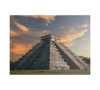 Jigsaw Puzzles for Adults 52x38cm/1000pcs Pyramid at Sunset Ancient Architecture Beauty Puzzle for Adults Relax Games Difficult Hard Gifts for Friends And Family 52x38cm/1000pcs