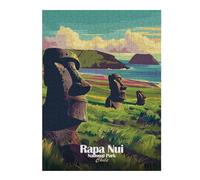 Jigsaw Puzzles for Adults 52x38cm/1000pcs Rapa Nui National Park Chile Jigsaw Puzzle Hands-on Game Difficult Challenge Gifts for Friends And Family 52x38cm/1000pcs