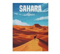 Jigsaw Puzzles for Adults 52x38cm/1000pcs Sahara Africa Desert Jigsaws for Adults Relaxing Games Improve Memory for Birthday, Chrismas 52x38cm/1000pcs