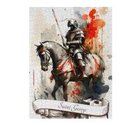 Jigsaw Puzzles for Adults 52x38cm/1000pcs Saint George Jigsaw for Adults DIY Toys Analysis And Logic Great Gift for Gaming 52x38cm/1000pcs