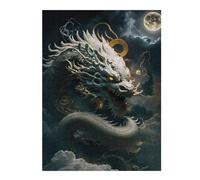 Jigsaw Puzzles for Adults 52x38cm/1000pcs Serene Celestial Dragon Jigsaw Toy Wall Decor Difficult Hard Deal As Gifts for The Whole Family 52x38cm/1000pcs