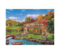 Jigsaw Puzzles for Adults 52x38cm/1000pcs Serene Countryside Retreat Puzzle Puzzle for Adults Relax Games Difficult Hard Gifts for Friends And Family 52x38cm/1000pcs