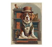 Jigsaw Puzzles for Adults 52x38cm/1000pcs Smart Brittany Spaniel Dog Adult Puzzles Hands-on Game Stress Reliever Fun at Home Activities, 52x38cm/1000pcs