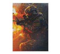 Jigsaw Puzzles for Adults 52x38cm/1000pcs SOLDIER AESTHETIC POSTER Jigsaw Puzzle Hands-on Game Difficult Challenge Gifts for Friends And Family 52x38cm/1000pcs