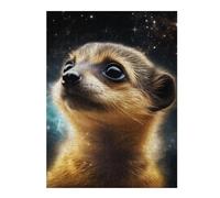 Jigsaw Puzzles for Adults 52x38cm/1000pcs Space Meerkat Gazing Jigsaw Toy Wall Decor Difficult Hard Deal As Gifts for The Whole Family 52x38cm/1000pcs