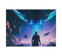 Jigsaw Puzzles for Adults 52x38cm/1000pcs Space Odyssey The Final Journey Jigsaw for Adults Toy Wall Decor Presents for Women Great Gift for Gaming 52x38cm/1000pcs